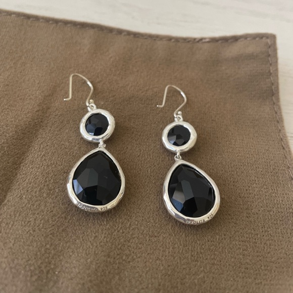 Authentic Ippolita onyx earrings - Picture 4 of 10